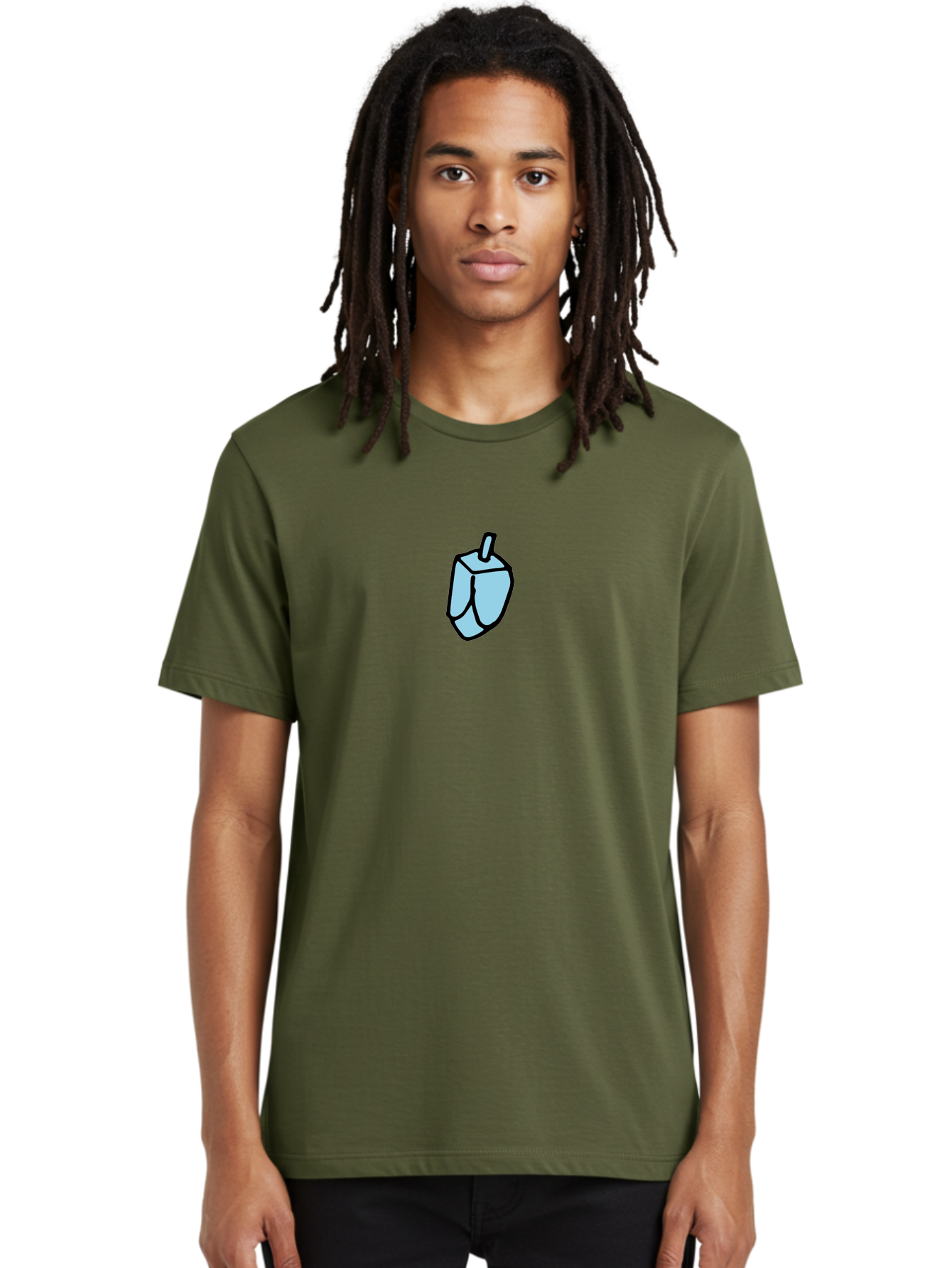 Dreidel Men'S Graphic Tee, 100% Cotton, Comfortable Casual Summer Wear, Machine Washable, Dreidel, Hanukkah, Jewish Tradition, Spinning Top, Jewish Holiday, Festive Symbol, Cultural Icon, Game Piece -  Aaa864