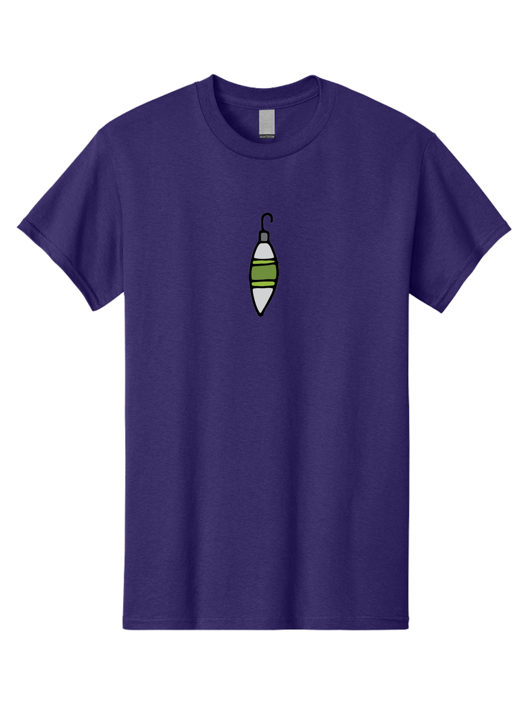 Fishing-Bobber-1 Men'S Graphic Tee, 100% Cotton, Comfortable Casual Summer Wear, Machine Washable, Fishing Bobber, Fishing Float, Fishing Gear, Outdoor Recreation, Water Sports, Fishing Tackle, Bobber Illustration -  Aaa882