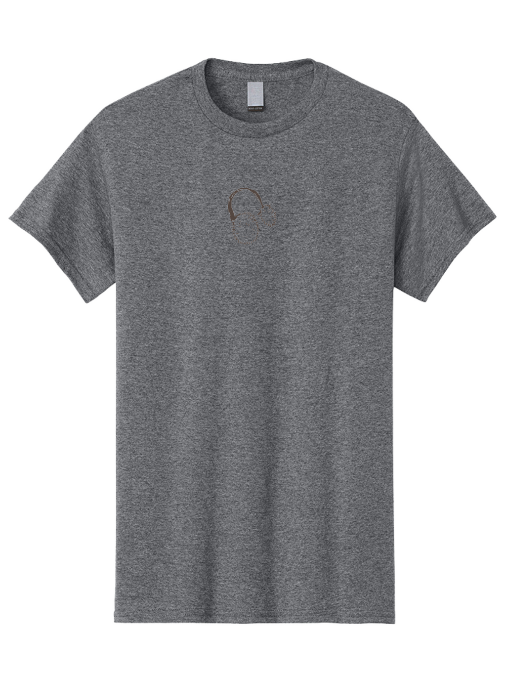 Headphones Men'S Graphic Tee, 100% Cotton, Comfortable Casual Summer Wear, Machine Washable, Headphones, Music Accessories, Sound Equipment, Audio Gear, Minimalist Design, Simple Illustration, Purple Headphones, Purple Lines -  Aaa925