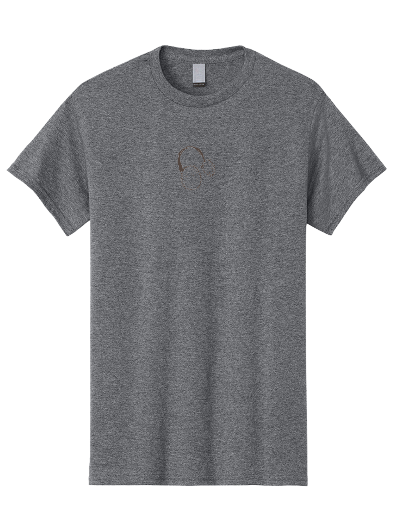 Headphones Men'S Graphic Tee, 100% Cotton, Comfortable Casual Summer Wear, Machine Washable, Headphones, Music Accessories, Sound Equipment, Audio Gear, Minimalist Design, Simple Illustration, Purple Headphones, Purple Lines -  Aaa925