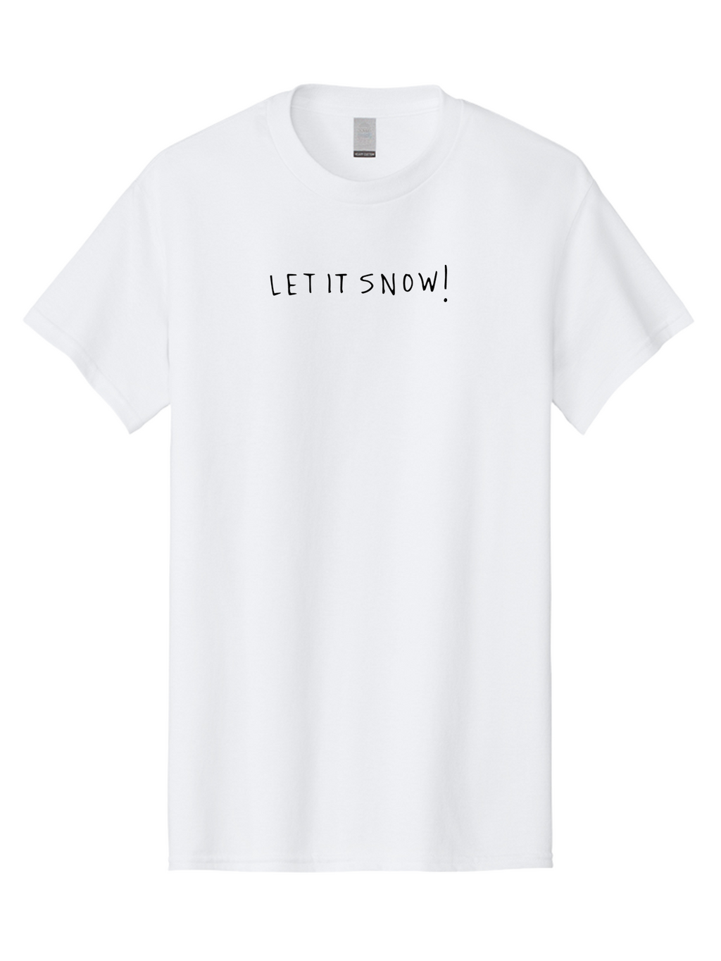 Let-It-Snow-1 Men'S Graphic Tee, 100% Cotton, Comfortable Casual Summer Wear, Machine Washable, Winter Wonderland, Let It Snow, Snowflakes, Cold Weather, Festive Season, Holiday Vibes, Winter Magic, Snowfall -  Aaa968