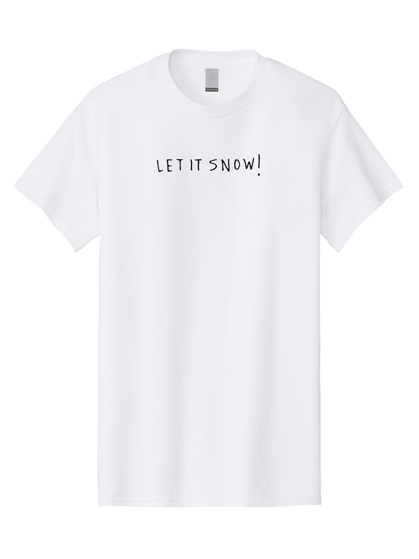 Let-It-Snow-1 Men'S Graphic Tee, 100% Cotton, Comfortable Casual Summer Wear, Machine Washable, Winter Wonderland, Let It Snow, Snowflakes, Cold Weather, Festive Season, Holiday Vibes, Winter Magic, Snowfall -  Aaa968