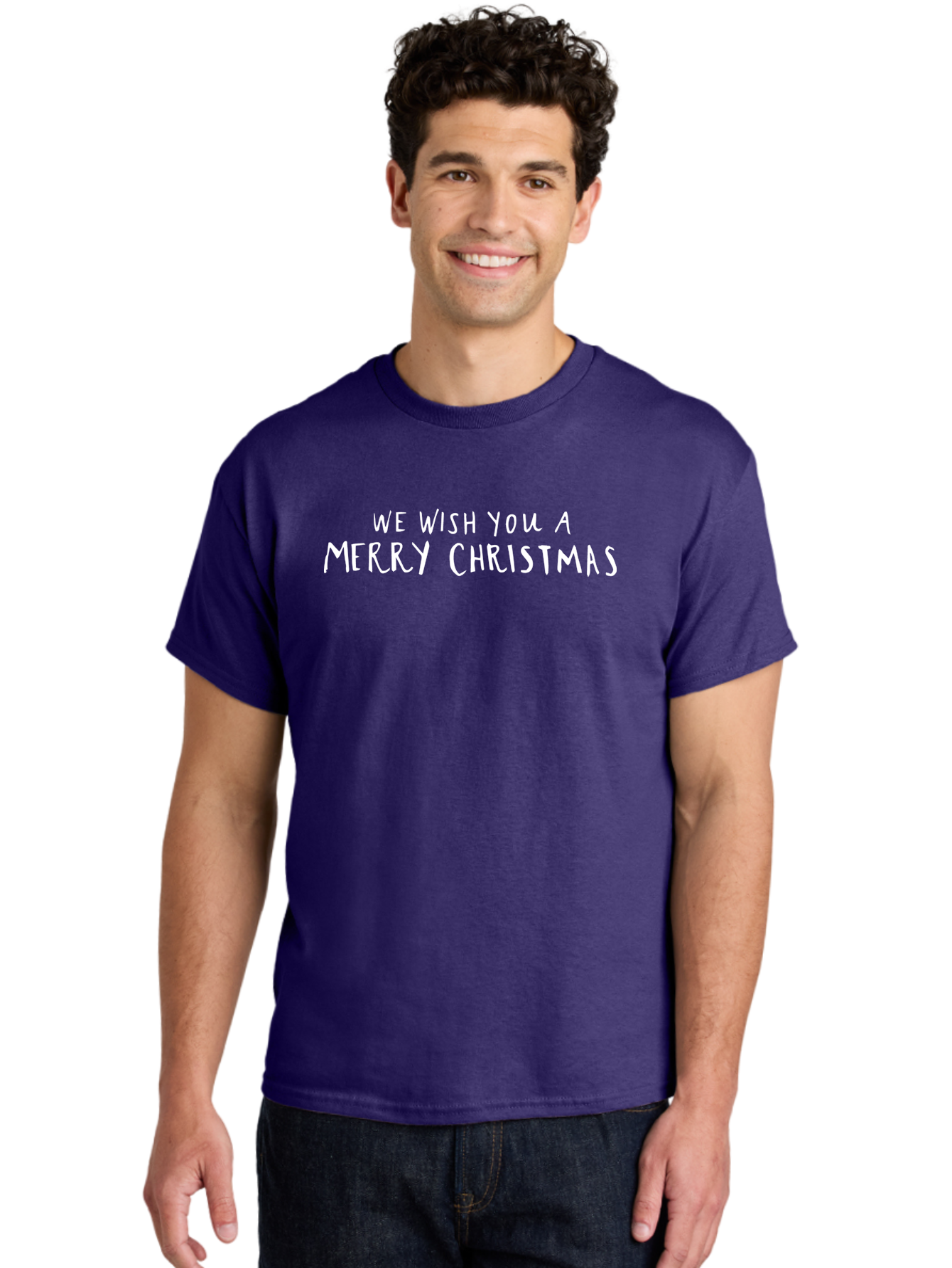 Merry-Christmas-4 Men'S Graphic Tee, 100% Cotton, Comfortable Casual Summer Wear, Machine Washable, Merry Christmas Wishes, Holiday Greeting, Festive Season, Christmas Message, Happy Holidays, Joyful Wishes, Seasonal Cheer -  Aaa983