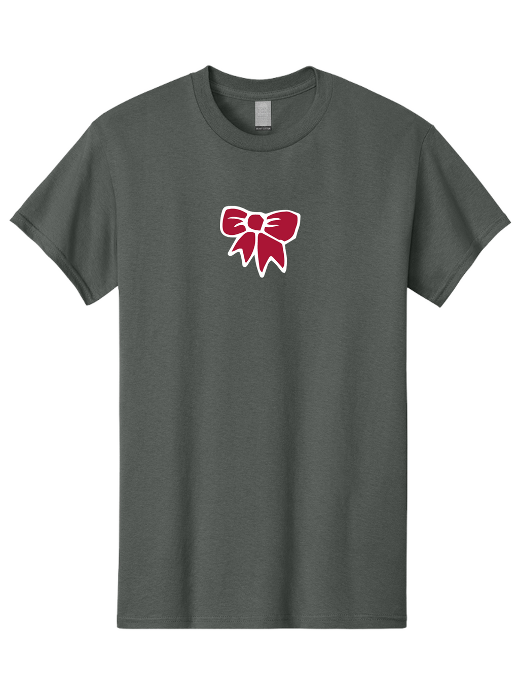 Red-Bow-1 Men'S Graphic Tee, 100% Cotton, Comfortable Casual Summer Wear, Machine Washable, Red Bow, Ribbon Decoration, Gift Wrapping, Festive Symbol, Elegant Design, Classic Motif, Decorative Element, Stylish Accessory Aab066