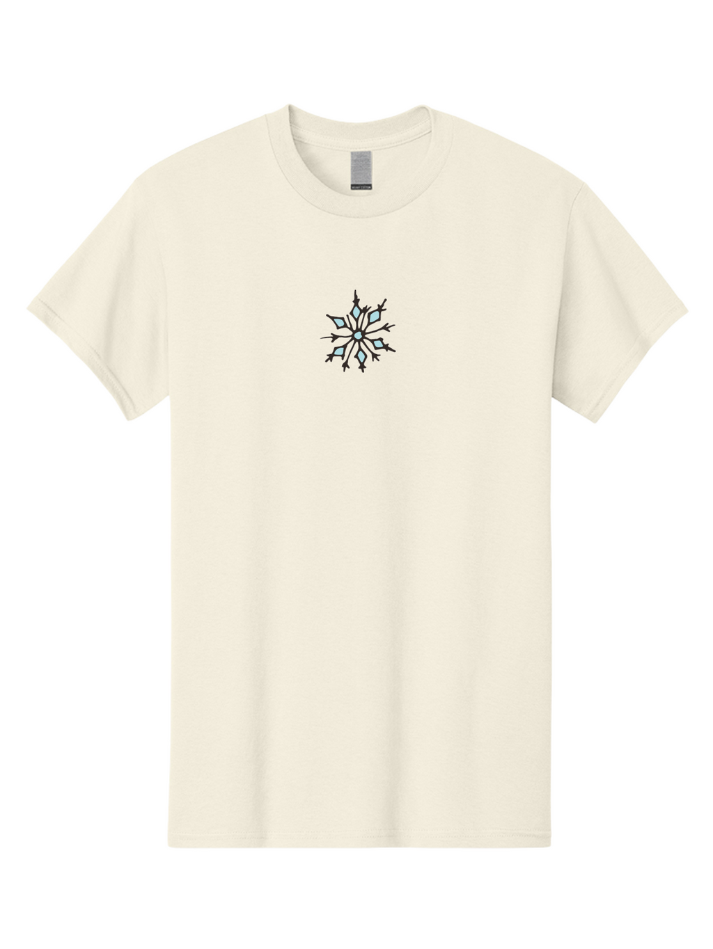 Snowflake-8 Men'S Graphic Tee, 100% Cotton, Comfortable Casual Summer Wear, Machine Washable, Snowflake, Winter Wonder, Frosty Design, Delicate Pattern, Icy Charm, Stylized Snow, Winter Motif, Frosty Decoration, Seasonal Symbol, Cold Weather Aab119
