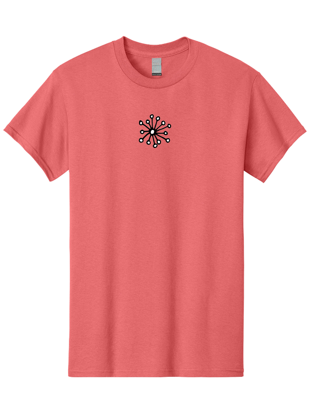 Sperm-Cell Men'S Graphic Tee, 100% Cotton, Comfortable Casual Summer Wear, Machine Washable, Bacteria Illustration, Simple Design, Microbial Art, Abstract Shapes, Black And White, Minimalist Style, Scientific Graphics Aab131