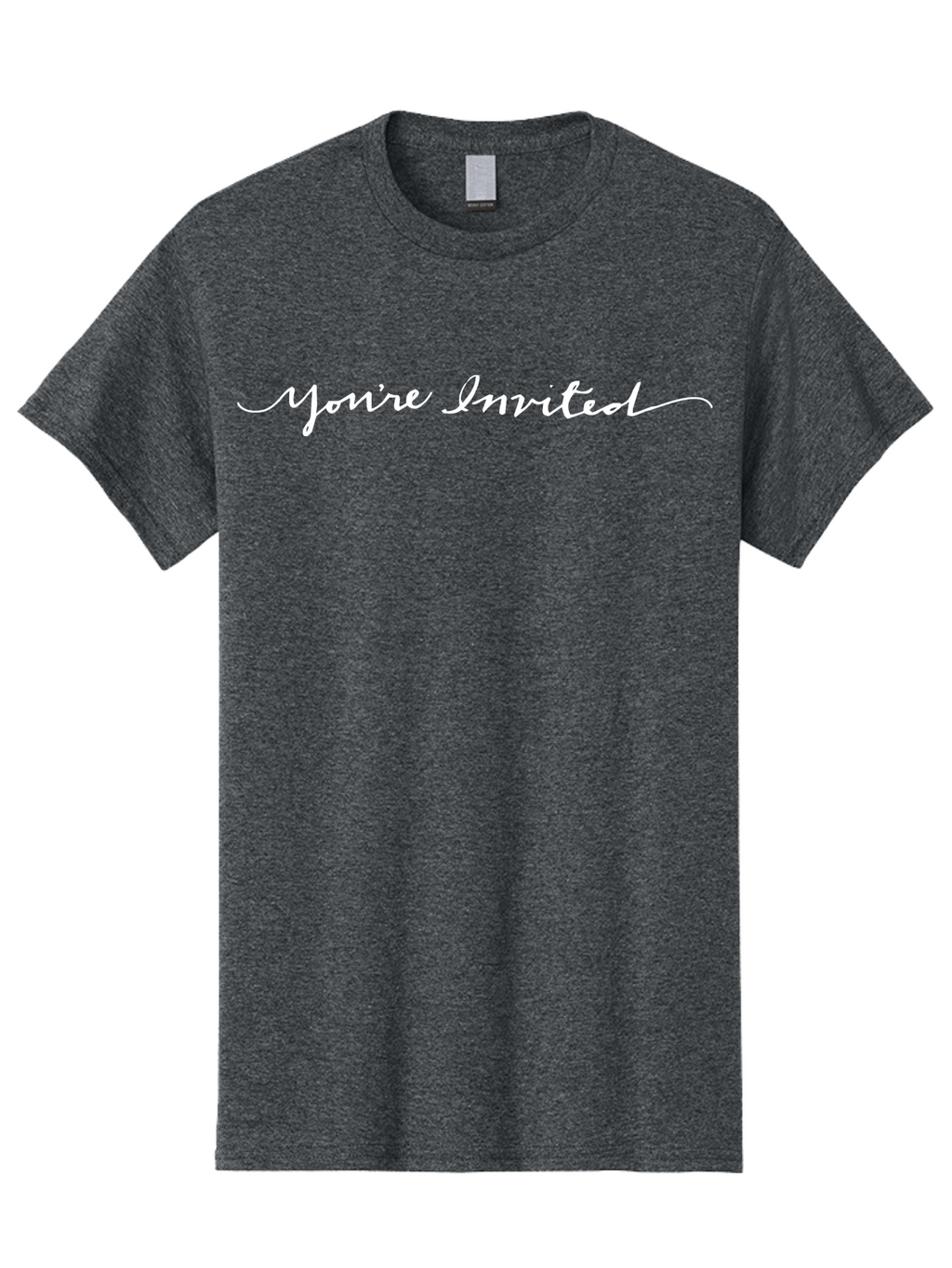 You-Re-Invited-1 Men'S Graphic Tee, 100% Cotton, Comfortable Casual Summer Wear, Machine Washable, Party Invitation, Event Announcement, You'Re Invited Text, Cursive Script, Special Occasion, Celebration Invite, Formal Event Aab188