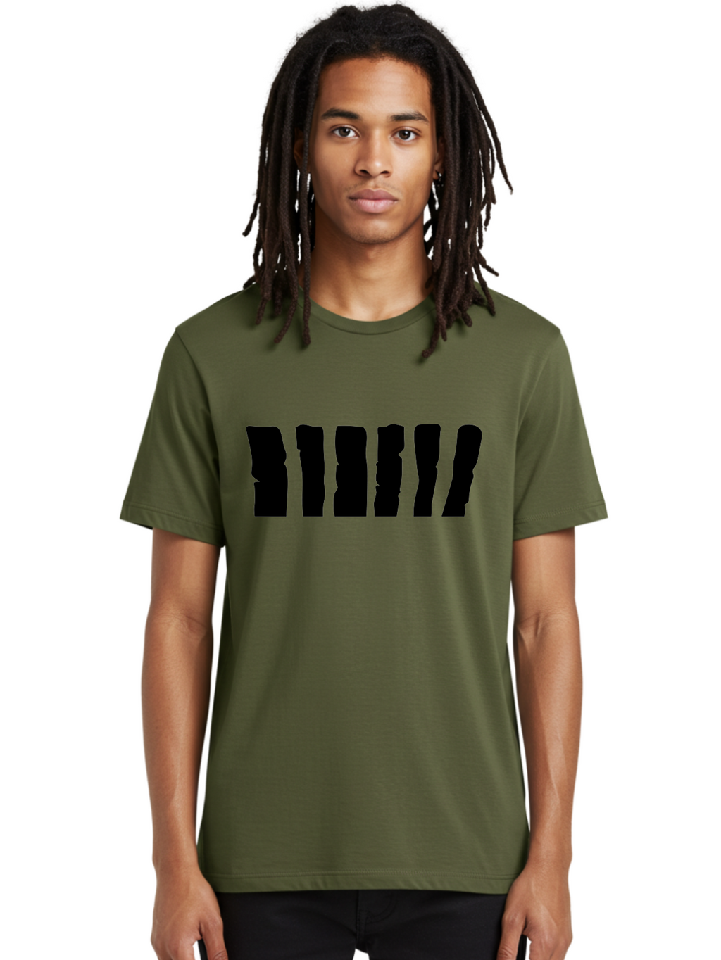 Bimbim Men'S Graphic Tee, 100% Cotton, Comfortable Casual Summer Wear, Machine Washable, Stylized Text, Bold Font, Black Letters, Modern Design, Graphic Element, Abstract Typography, Sleek Aesthetic Aab199