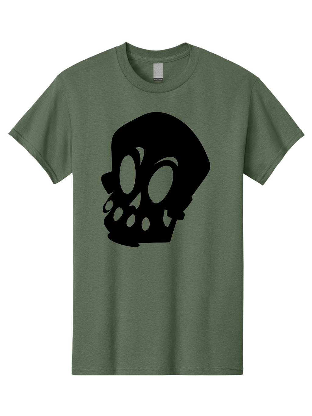 Skull Men'S Graphic Tee, 100% Cotton, Comfortable Casual Summer Wear, Machine Washable, Human Skull, Death Symbol, Gothic Icon, Spooky Emblem, Dark Imagery, Skull Illustration, Goth Culture, Halloween Symbol, Skull Art Aab233