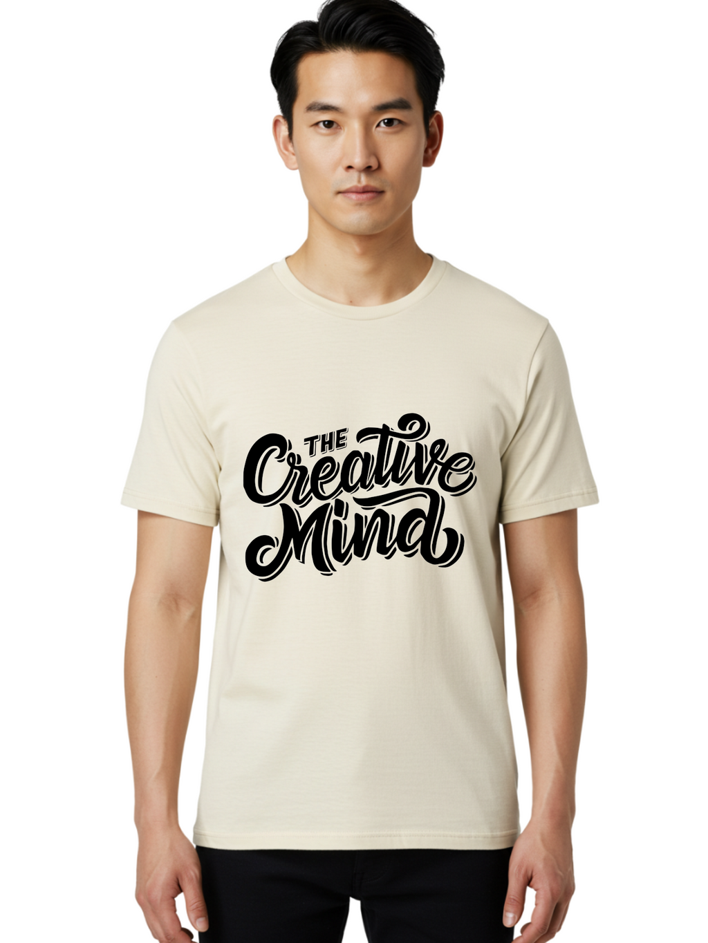The-Creative-Mind-1 Men'S Graphic Tee, 100% Cotton, Comfortable Casual Summer Wear, Machine Washable, Creative Inspiration, Artistic Expression, Innovative Thinking, Imagination, Creativity, Artistic Ideas, Thoughtful Imagination, Artistry Aab253