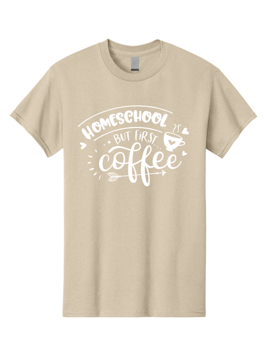 Homeschool-But-First-Coffee Men'S Graphic Tee, 100% Cotton, Comfortable Casual Summer Wear, Machine Washable, Homeschool Humor, Coffee Lover, Homeschooling Parents, Funny Quote, Morning Motivation, Coffee Fueled, Parenting Life, Aab335