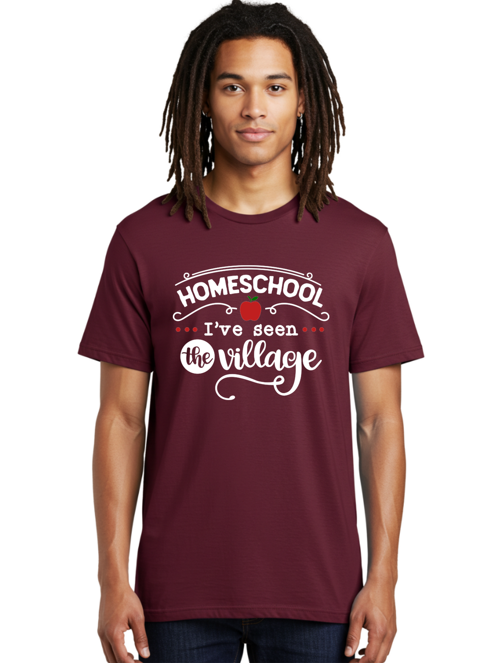 Homeschool-I-Ve-Seen-The-Village-2 Men'S Graphic Tee, 100% Cotton, Comfortable Casual Summer Wear, Machine Washable, Homeschool, Alternative Education, Village Community, Personalized Learning, Homeschooling Parents, Educational Freedom, Aab343