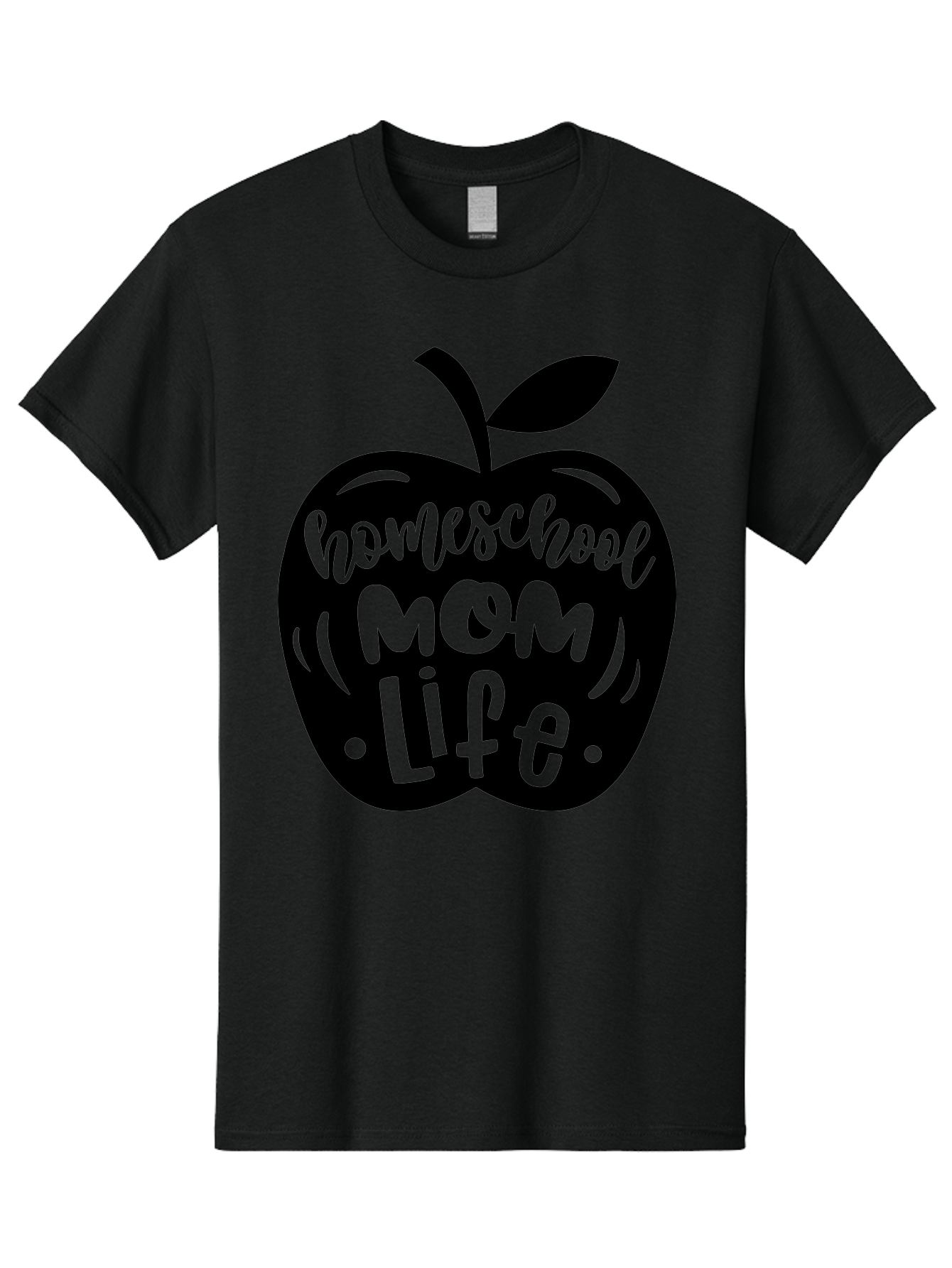Homeschool-Mom-Life Men'S Graphic Tee, 100% Cotton, Comfortable Casual Summer Wear, Machine Washable, Homeschool Mom Life, Apple Graphic, Mom Life, Homeschooling, Education, Parenting, Motherhood, Apple Illustration, Custom Graphics Aab375