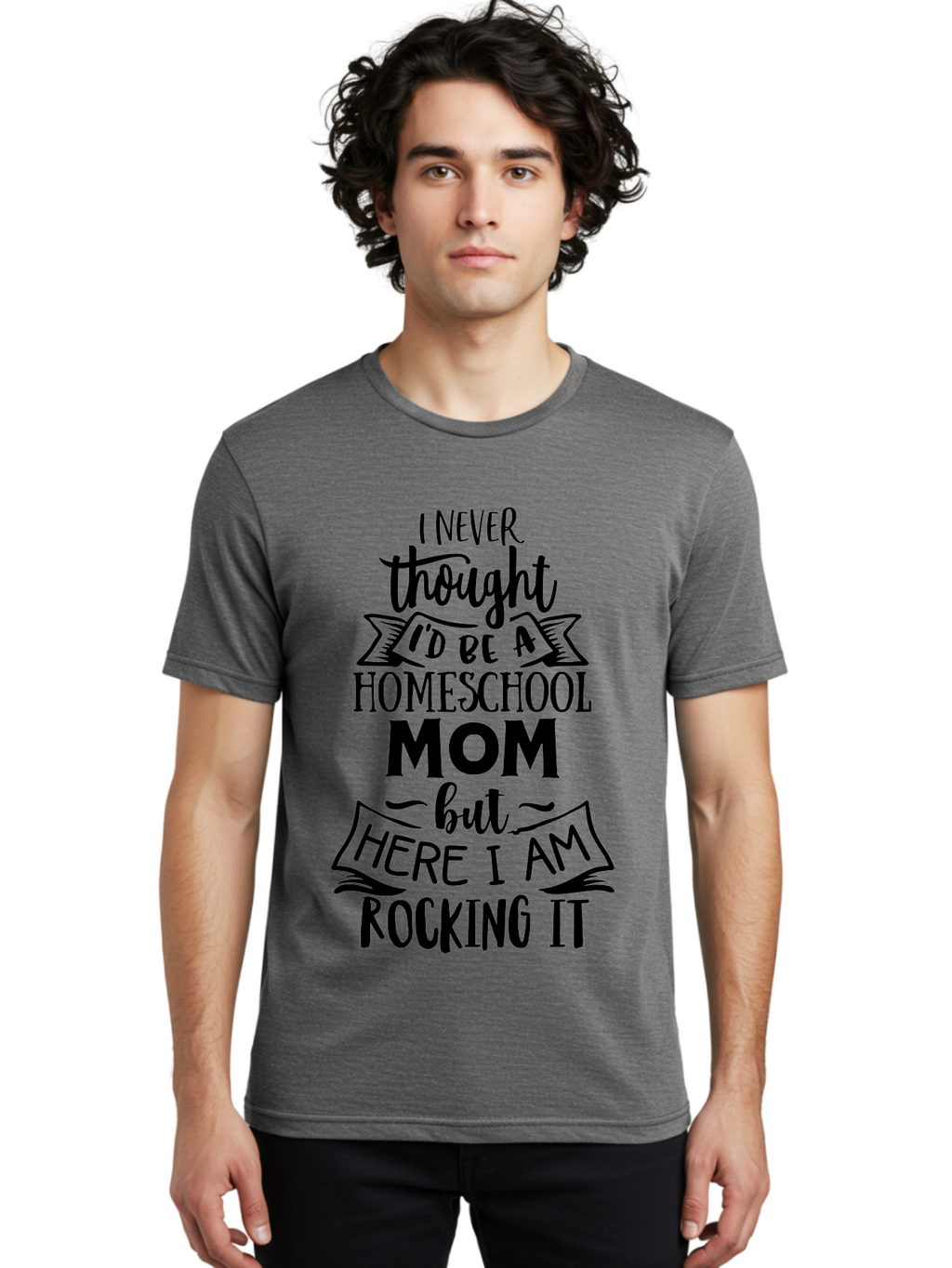 Homeschool-Mom-Quote-1 Men'S Graphic Tee, 100% Cotton, Comfortable Casual Summer Wear, Machine Washable, Homeschool Mom, Proud Parent, Homeschooling, Parenting Journey, Mom Life, Education, Learning, Inspirational Quote, Funny Quote, Aab380