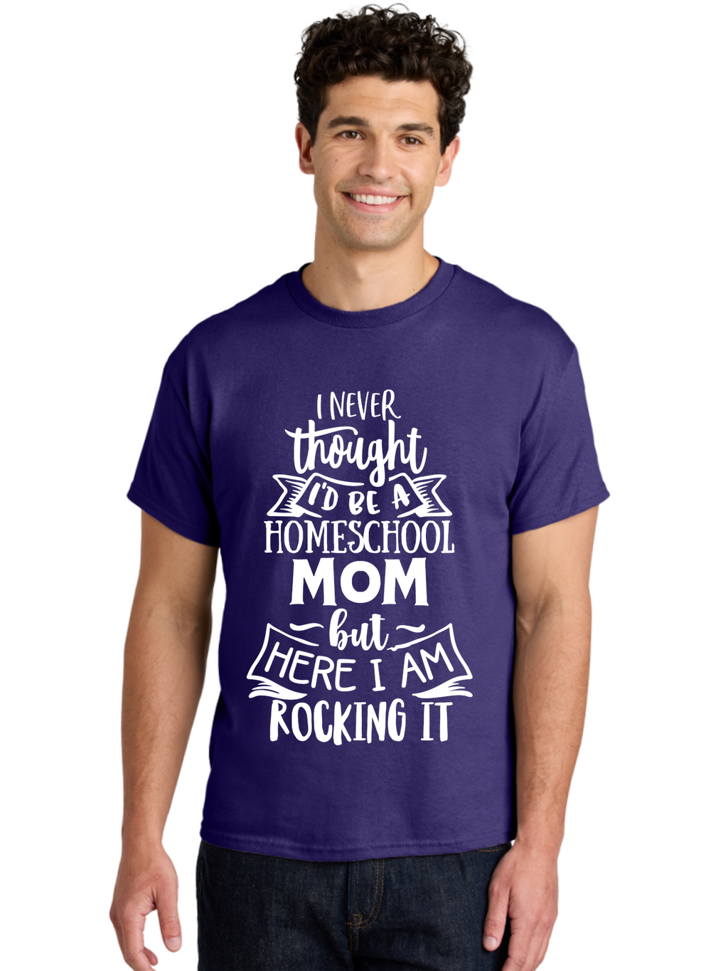 Homeschool-Mom-Quote Men'S Graphic Tee, 100% Cotton, Comfortable Casual Summer Wear, Machine Washable, Homeschool Mom Quote, Inspirational Quote, Parenting Humor, Homeschooling, Mom Life, Parenting Quote, Funny Quote, Mom Humor Aab381