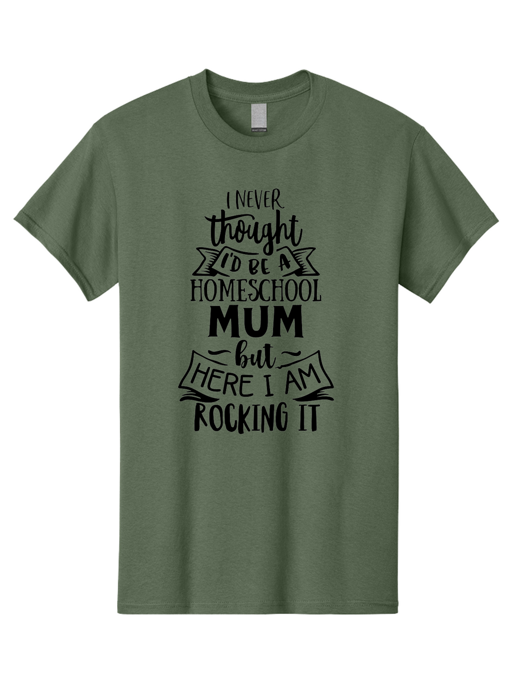 Homeschool-Mum-1 Men'S Graphic Tee, 100% Cotton, Comfortable Casual Summer Wear, Machine Washable, Homeschool Mum Quote, Inspirational Message, Parenting Journey, Homeschooling, Proud Moment, Education, Unconventional Path, Confident, Aab385