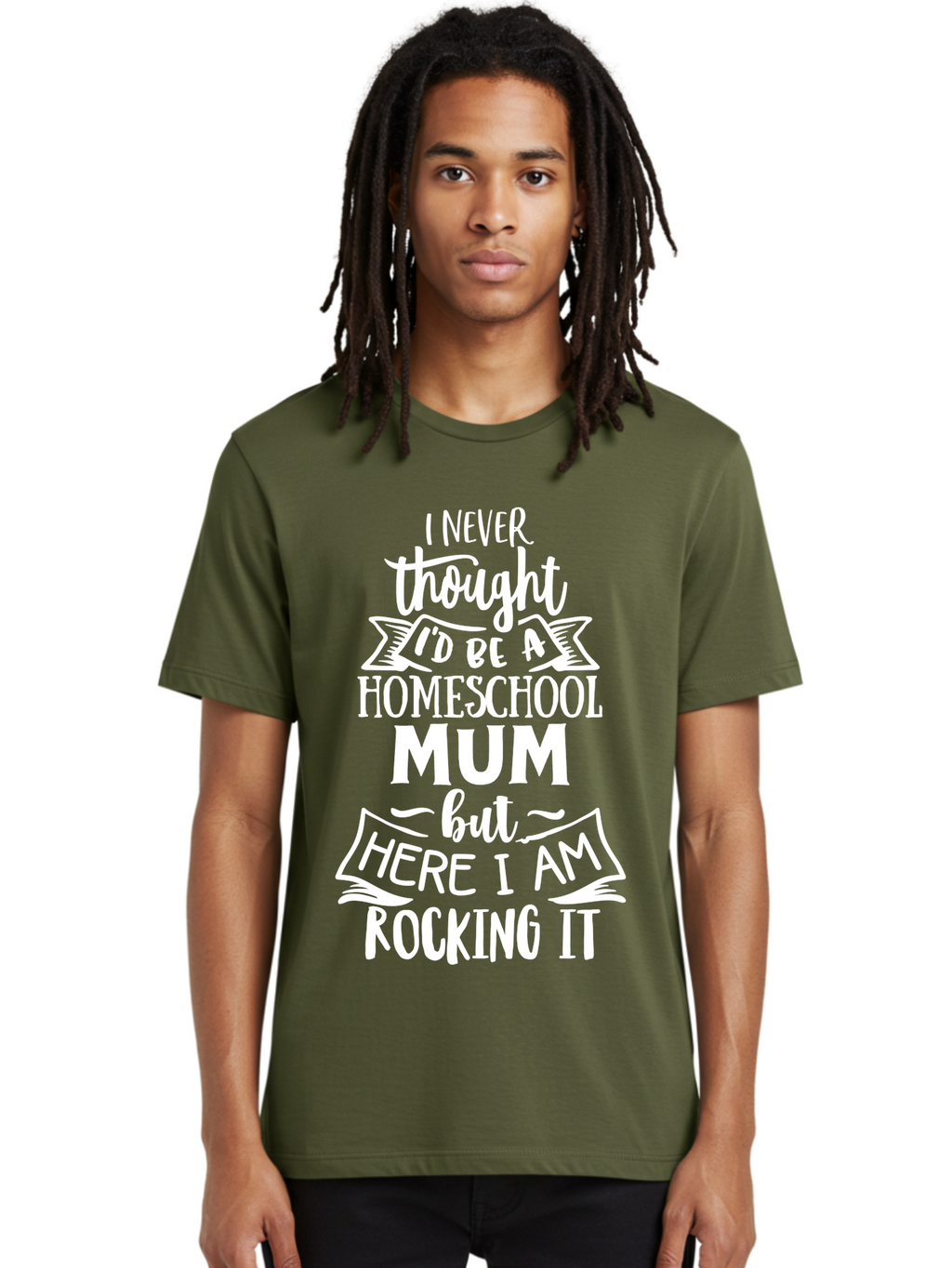 Homeschool-Mum Men'S Graphic Tee, 100% Cotton, Comfortable Casual Summer Wear, Machine Washable, Homeschool Mom, Parenting Quote, Homeschooling Inspiration, Mom Life, Funny Parenting, Inspirational Quote, Mom Quotes, Homeschooling Journey Aab399