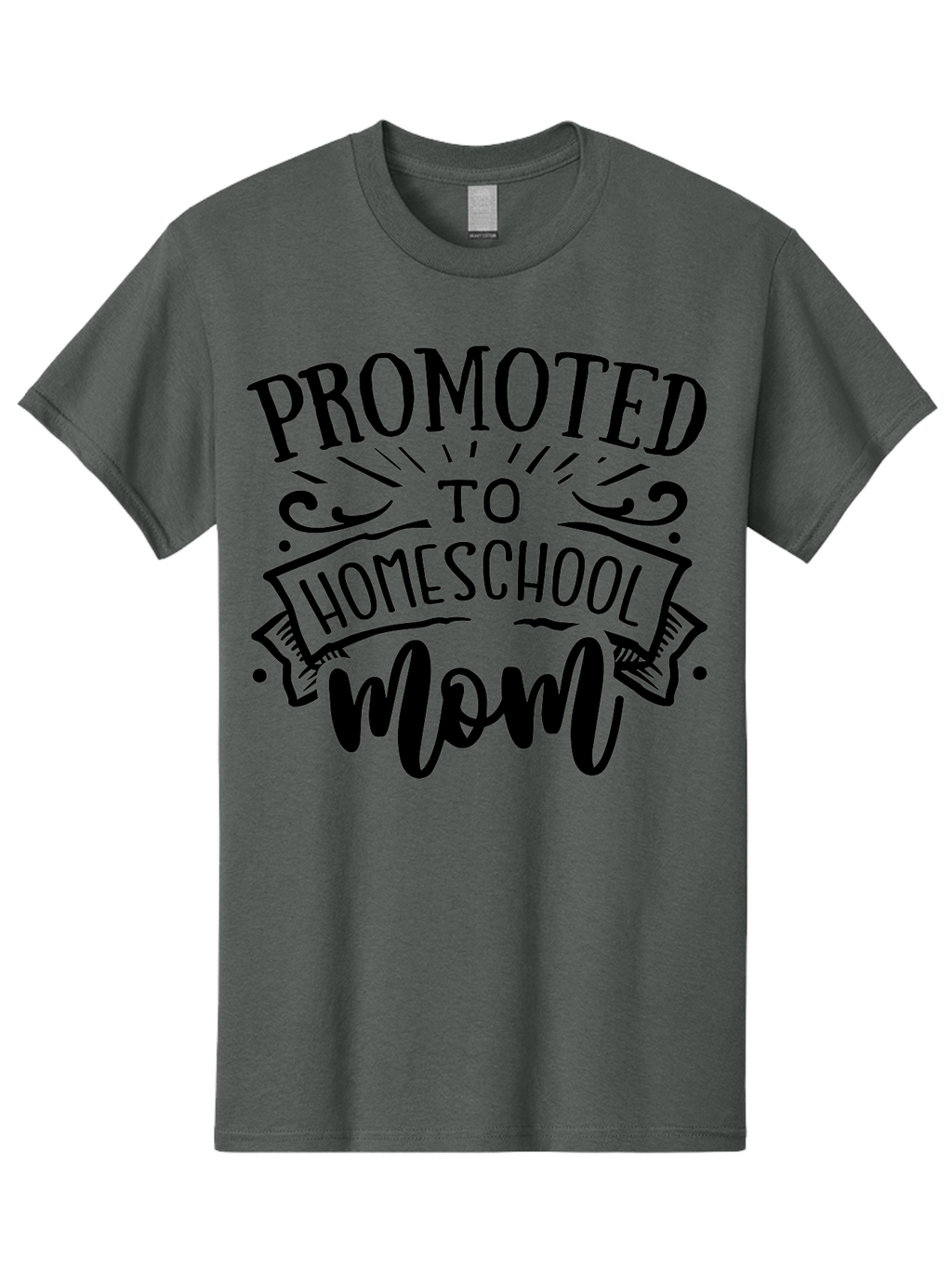 Promoted-To-Homeschool-Mom-1 Men'S Graphic Tee, 100% Cotton, Comfortable Casual Summer Wear, Machine Washable, Homeschool Mom, Parenting Journey, Motherhood Goals, Homeschooling, Mom Life, Parenting Tips, Family Bonding, Education At Home Aab417