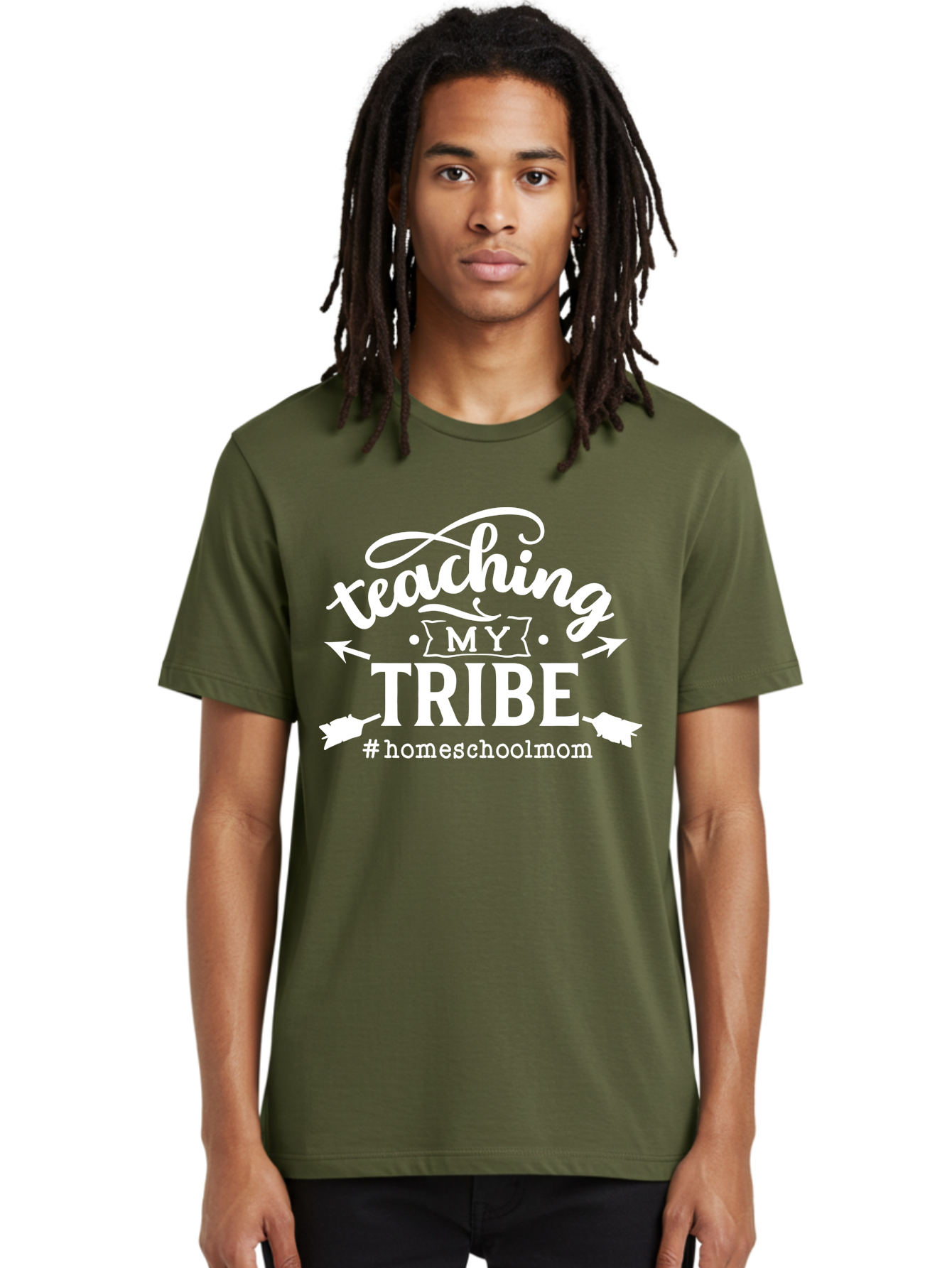 Teaching-My-Tribe-2 Men'S Graphic Tee, 100% Cotton, Comfortable Casual Summer Wear, Machine Washable, Homeschool Mom, Teaching My Tribe, Homeschooling, Parenting, Education, Family Learning, Custom Apparel, Inspirational Quote, Aab447