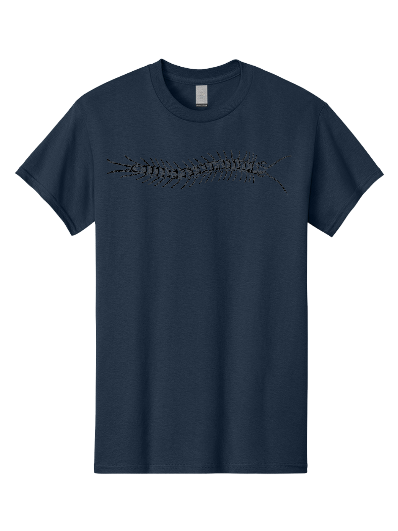 Centipede-1 Men'S Graphic Tee, 100% Cotton, Comfortable Casual Summer Wear, Machine Washable, Centipede, Insect, Arthropod, Segmented Body, Multiple Legs, Long Antennae, Creepy Crawlers, Entomology, Wildlife, Fauna Aab521