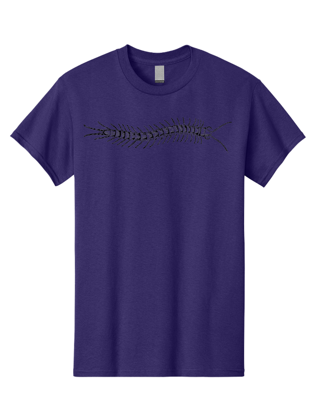 Centipede-1 Men'S Graphic Tee, 100% Cotton, Comfortable Casual Summer Wear, Machine Washable, Centipede, Insect, Arthropod, Segmented Body, Multiple Legs, Long Antennae, Creepy Crawlers, Entomology, Wildlife, Fauna Aab521