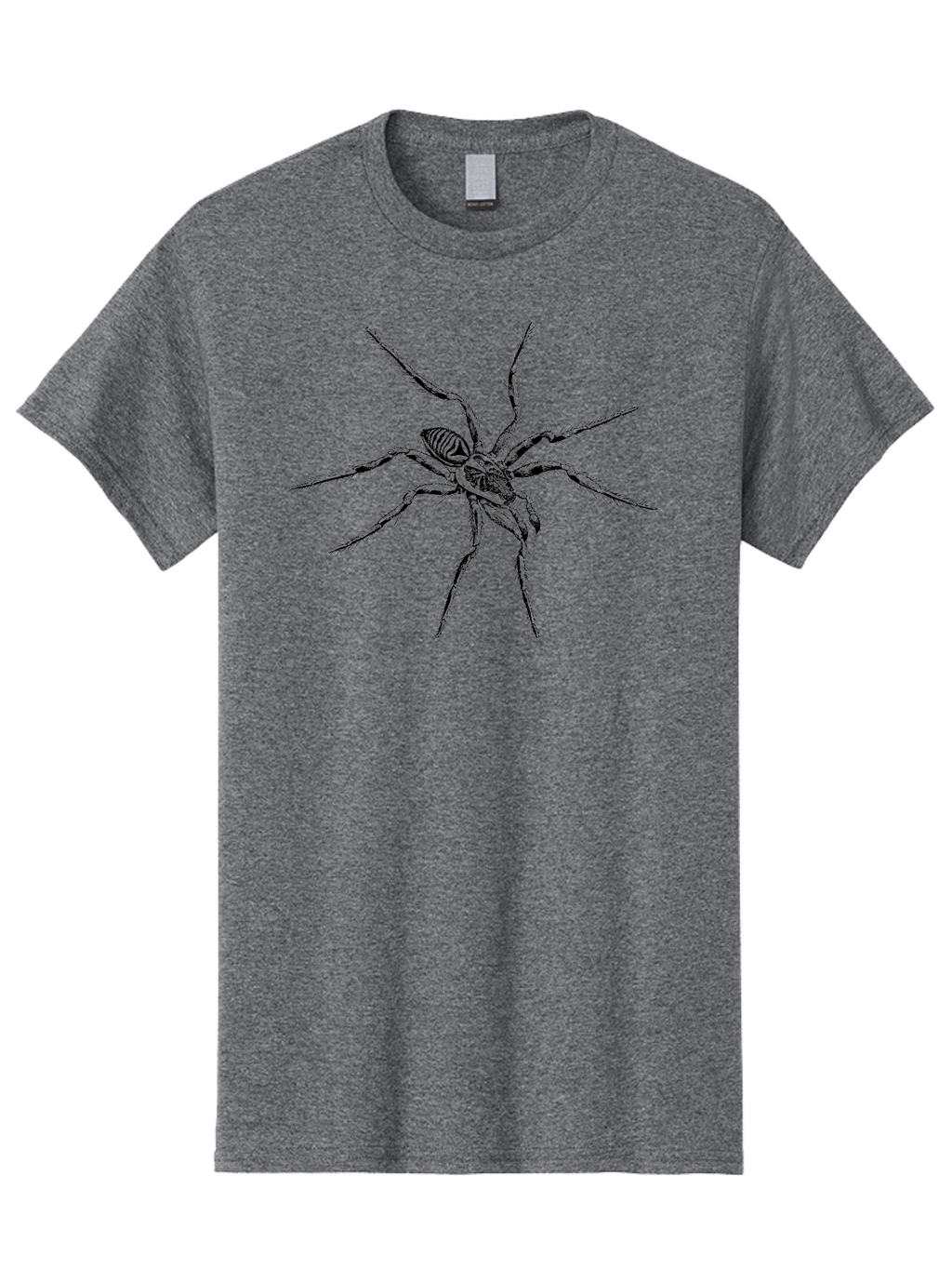 Spider-1 Men'S Graphic Tee, 100% Cotton, Comfortable Casual Summer Wear, Machine Washable, Black Spider, Eight Legs, Arachnid, Insect, Detailed Illustration, Spider Anatomy, Creepy Crawlers, Spider Art Aab552