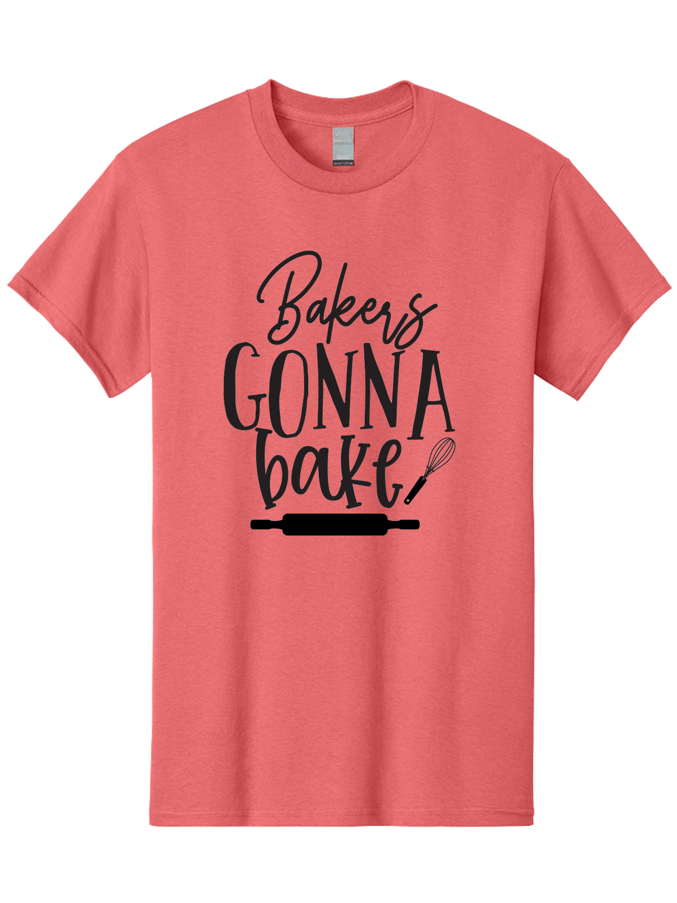 Bakers-Gonna-Bake Men'S Graphic Tee, 100% Cotton, Comfortable Casual Summer Wear, Machine Washable, Baking Quote, Bakers Gonna Bake, Bakery Slogan, Baking Humor, Rolling Pin, Whisk, Baking Utensils, Baker'S Quote, Funny Baking Saying Aab563