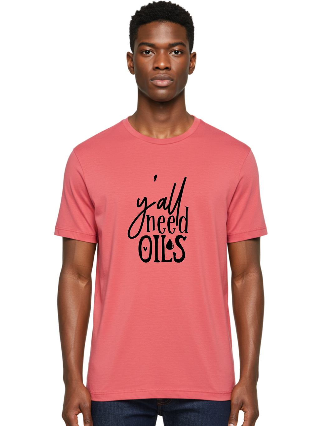 Y-All-Need-Oils Men'S Graphic Tee, 100% Cotton, Comfortable Casual Summer Wear, Machine Washable, Essential Oils, Wellness, Self Care, Aromatherapy, Natural Remedies, Healthy Living, Y'All Need Oils Aab598