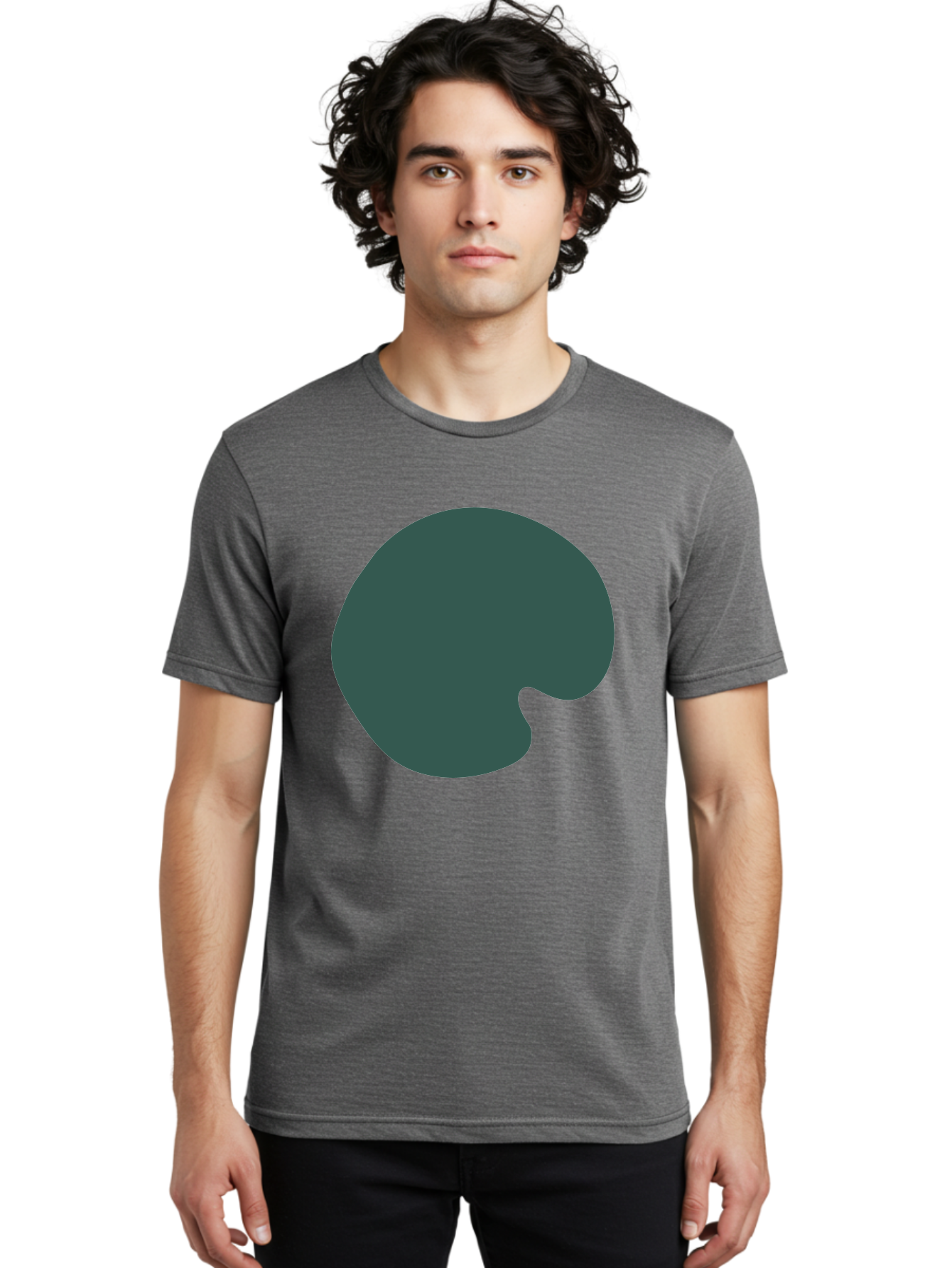 Pachymorph Men'S Graphic Tee, 100% Cotton, Comfortable Casual Summer Wear, Machine Washable, Pacman Character, Dark Grey Color, Simple Design, Retro Game Icon, Video Game Symbol, Classic Arcade Aab623