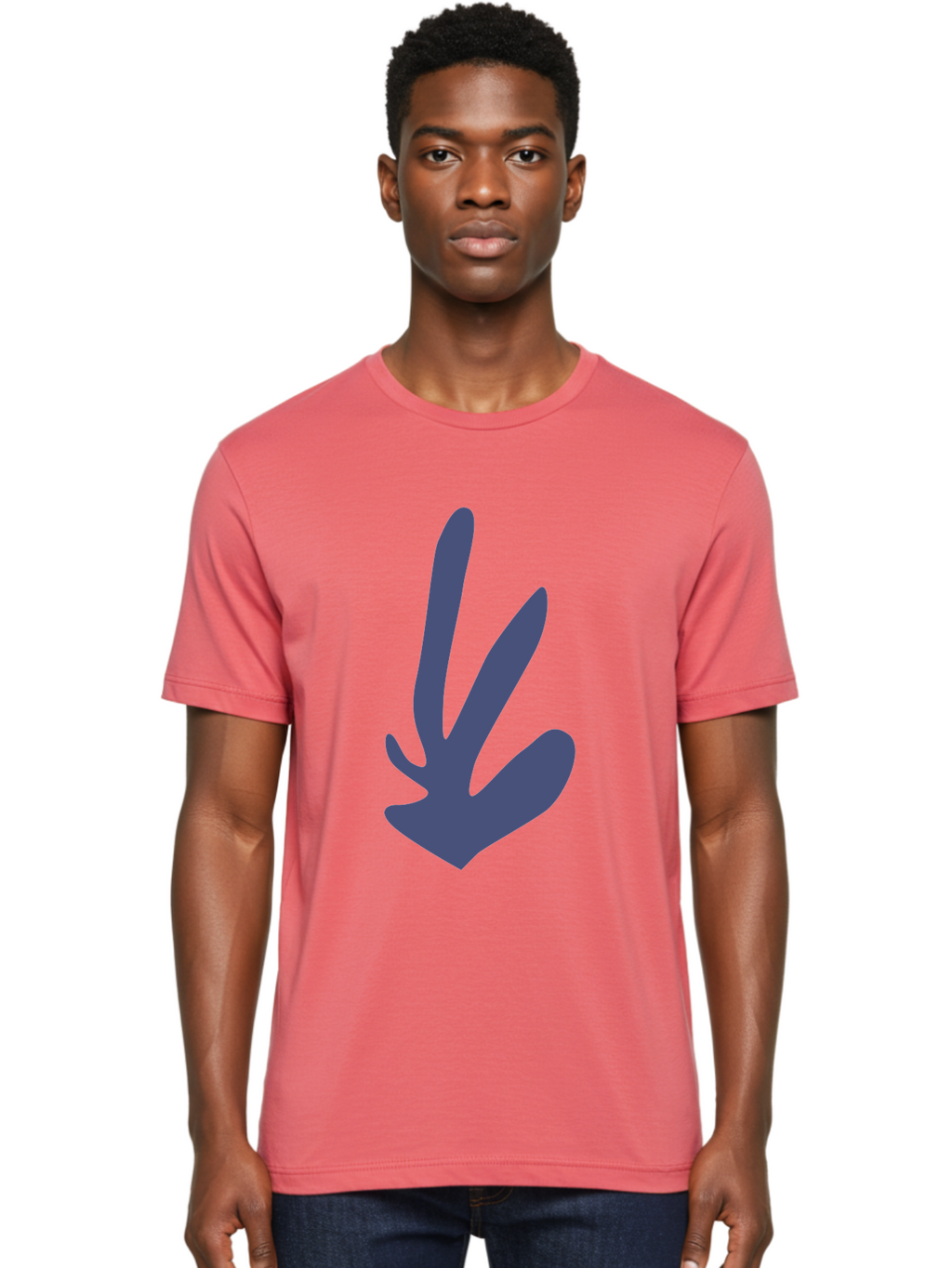 Purple-Hand Men'S Graphic Tee, 100% Cotton, Comfortable Casual Summer Wear, Machine Washable, Bird Footprint, Animal Track, Wildlife Sign, Nature Symbol, Bird Watching, Outdoor Adventure, Wildlife Conservation Aab632
