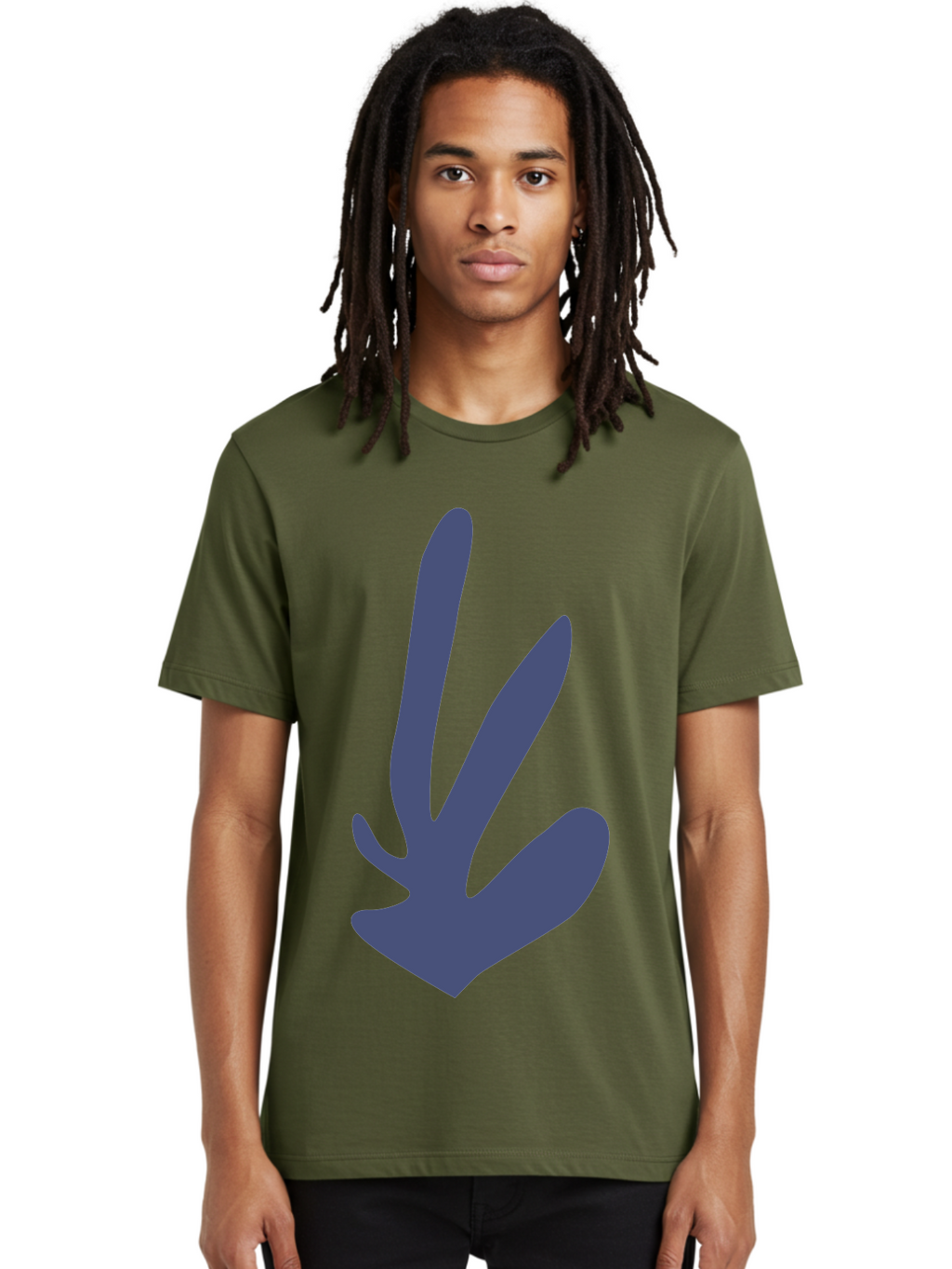 Purple-Hand Men'S Graphic Tee, 100% Cotton, Comfortable Casual Summer Wear, Machine Washable, Bird Footprint, Animal Track, Wildlife Sign, Nature Symbol, Bird Watching, Outdoor Adventure, Wildlife Conservation Aab632