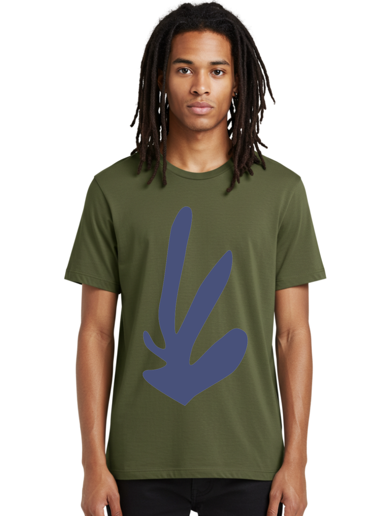 Purple-Hand Men'S Graphic Tee, 100% Cotton, Comfortable Casual Summer Wear, Machine Washable, Bird Footprint, Animal Track, Wildlife Sign, Nature Symbol, Bird Watching, Outdoor Adventure, Wildlife Conservation Aab632