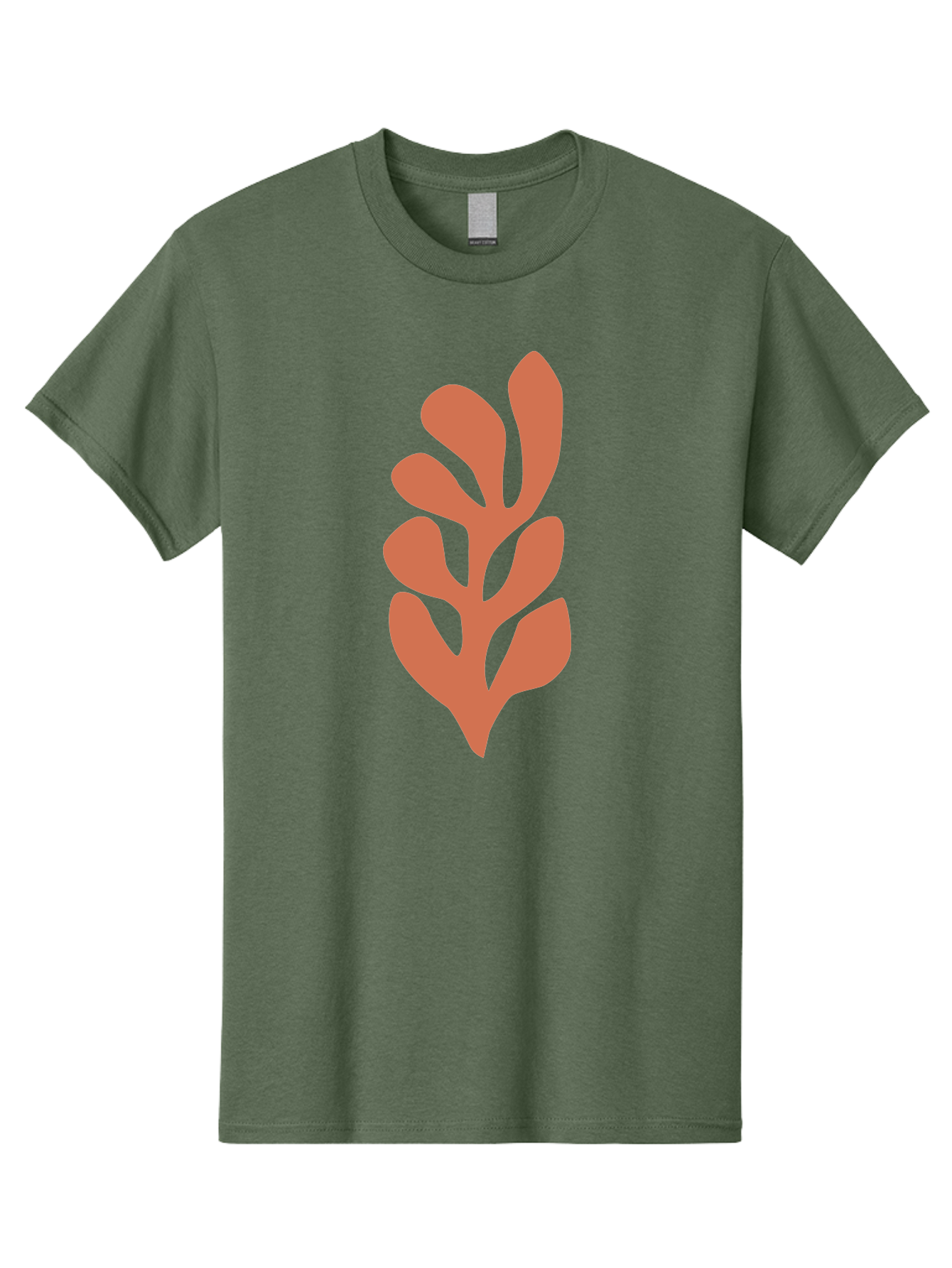 Seaweed-Silhouette-1 Men'S Graphic Tee, 100% Cotton, Comfortable Casual Summer Wear, Machine Washable, Pink Seaweed Illustration, Coral Reef, Ocean Flora, Underwater Plants, Aquatic Life, Coral Seaweed Aab633