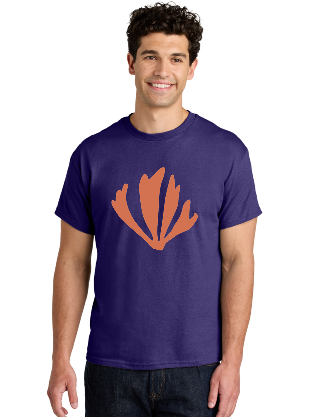 Tulip Men'S Graphic Tee, 100% Cotton, Comfortable Casual Summer Wear, Machine Washable, Tulip Flower, Red Petals, Abstract Floral Design, Simple Shape, Minimalist Art, Digital Illustration, Flower Symbol Aab637