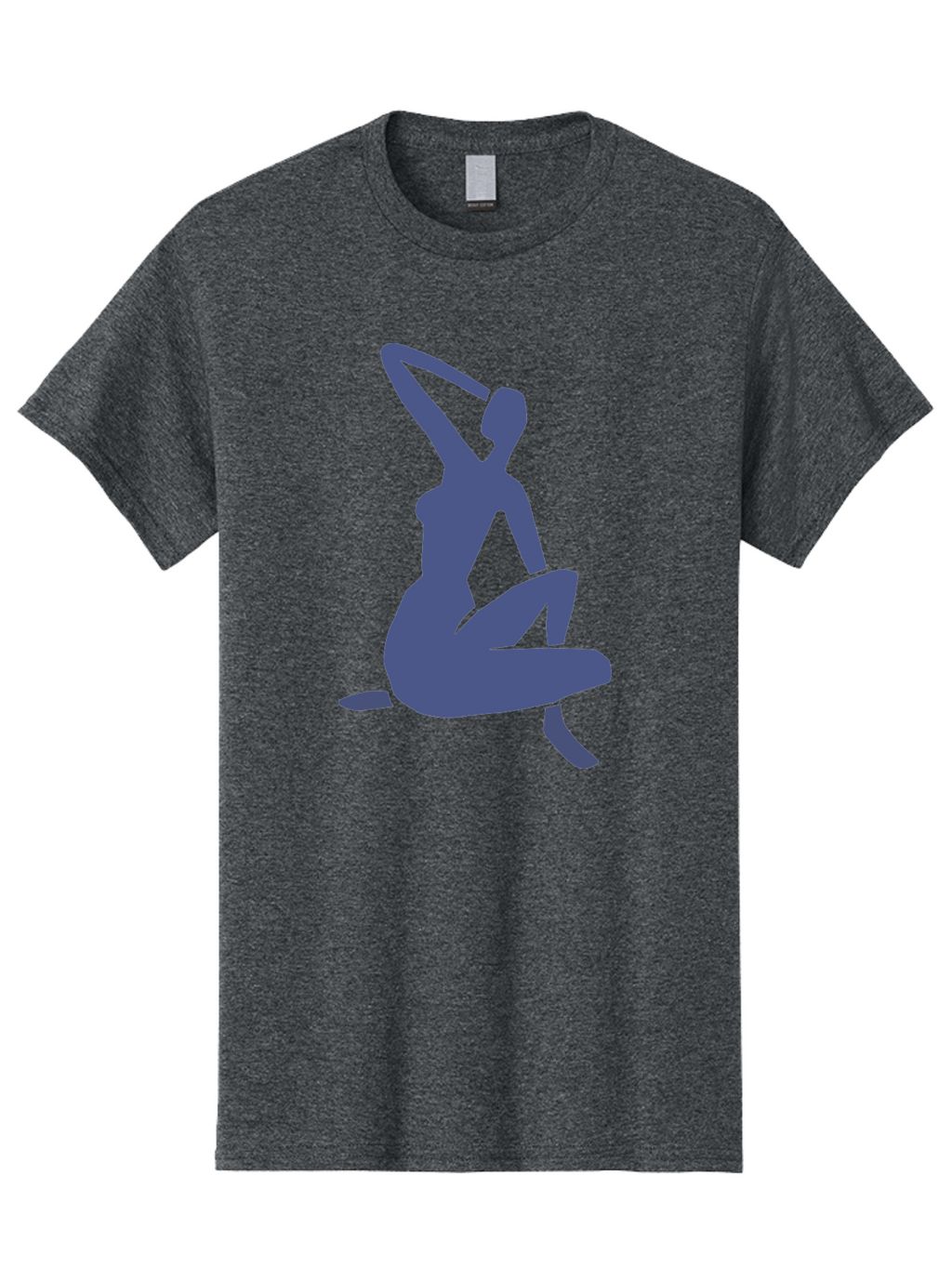 Yoga-Woman Men'S Graphic Tee, 100% Cotton, Comfortable Casual Summer Wear, Machine Washable, Yoga, Meditation, Fitness, Wellness, Flexibility, Balance, Mindfulness, Relaxation, Serene Pose, Fit Woman Aab641