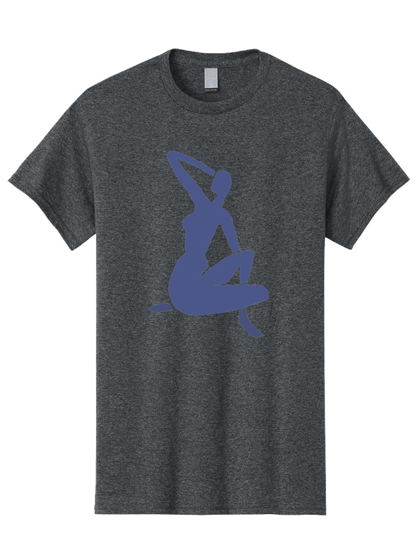 Yoga-Woman Men'S Graphic Tee, 100% Cotton, Comfortable Casual Summer Wear, Machine Washable, Yoga, Meditation, Fitness, Wellness, Flexibility, Balance, Mindfulness, Relaxation, Serene Pose, Fit Woman Aab641