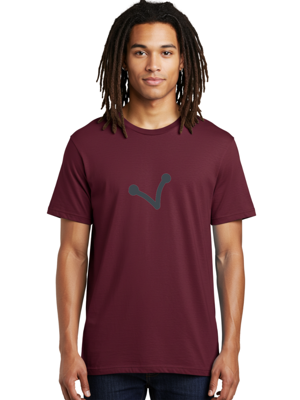 Checkmark Men'S Graphic Tee, 100% Cotton, Comfortable Casual Summer Wear, Machine Washable, Check Mark Symbol, Dark Gray Icon, Simple Design, Confirmation Sign, Approval Indicator, Validation Mark, Tick Symbol Aab679