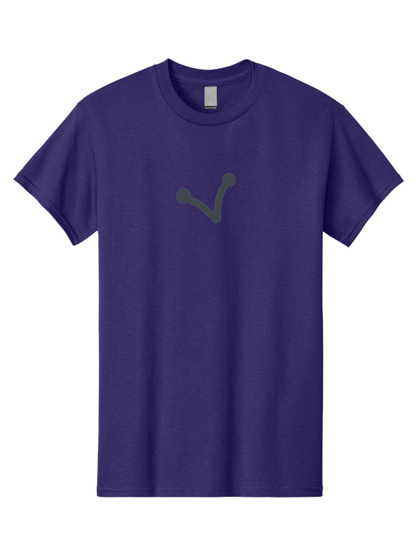 Checkmark Men'S Graphic Tee, 100% Cotton, Comfortable Casual Summer Wear, Machine Washable, Check Mark Symbol, Dark Gray Icon, Simple Design, Confirmation Sign, Approval Indicator, Validation Mark, Tick Symbol Aab679