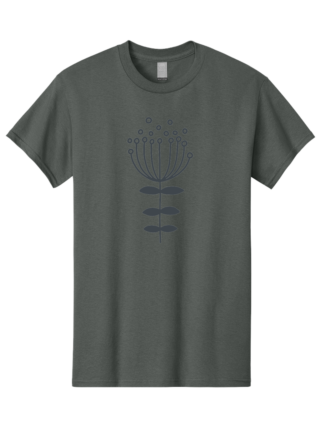Flower-Illustration-1 Men'S Graphic Tee, 100% Cotton, Comfortable Casual Summer Wear, Machine Washable, Simple Flower Design, Minimalist Graphic, Floral Pattern, Modern Illustration, Botanical Art, Stylized Bloom Aab733