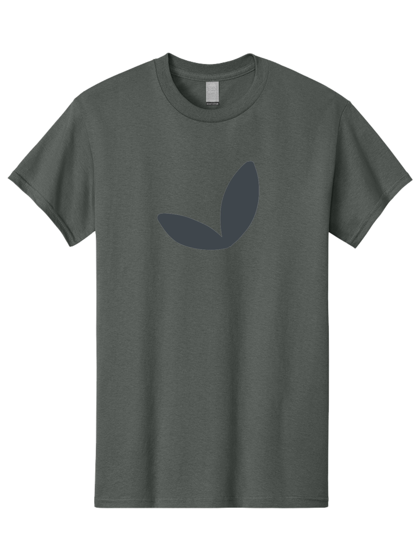 Petals Men'S Graphic Tee, 100% Cotton, Comfortable Casual Summer Wear, Machine Washable, Simple Vector Graphic, Minimalistic Design, Dark Grey Shapes, Pea Pod Illustration, Abstract Shapes, Modern Digital Art, Graphic Design Elements Aab768