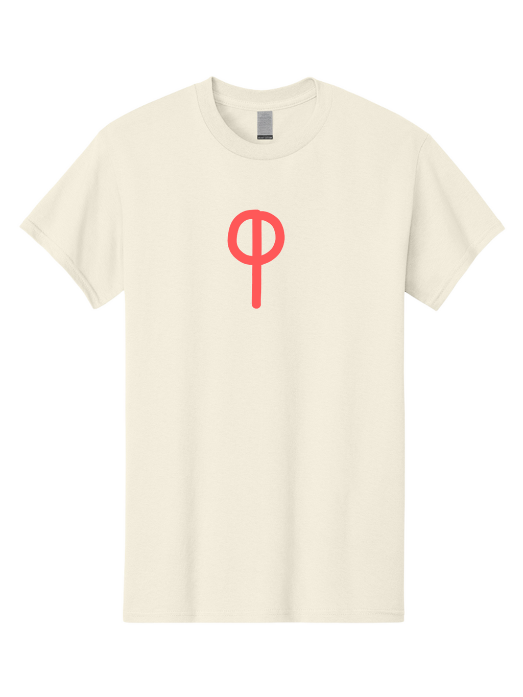 Phi Men'S Graphic Tee, 100% Cotton, Comfortable Casual Summer Wear, Machine Washable, Phi Symbol, Greek Alphabet, Mathematical Symbol, Science Notation, Scientific Notation, Geometric Shapes, Typographic Elements Aab769