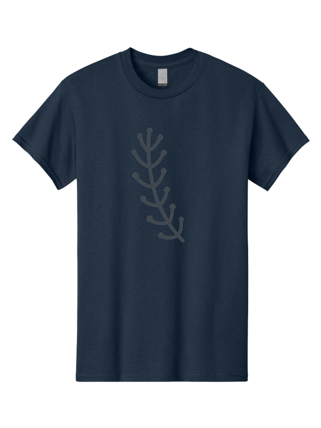 Purple-Branch Men'S Graphic Tee, 100% Cotton, Comfortable Casual Summer Wear, Machine Washable, Purple Twig, Minimalist Design, Simple Illustration, Botanical Art, Abstract Shape, Graphic Element, Digital Drawing, Stylized Branch Aab774