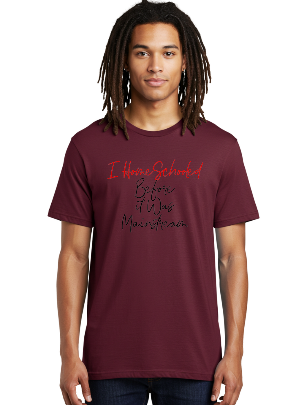 I-Homeschooled-Before-It-Was-Mainstream Men'S Graphic Tee, 100% Cotton, Comfortable Casual Summer Wear, Machine Washable, Homeschooling, Alternative Education, Non-Traditional Learning, Homeschooling Benefits, Educational Freedom, Aab905