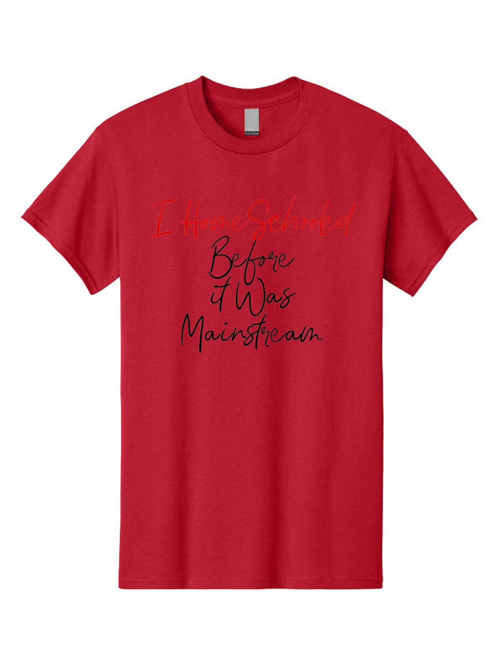 I-Homeschooled-Before-It-Was-Mainstream Men'S Graphic Tee, 100% Cotton, Comfortable Casual Summer Wear, Machine Washable, Homeschooling, Alternative Education, Non-Traditional Learning, Homeschooling Benefits, Educational Freedom, Aab905
