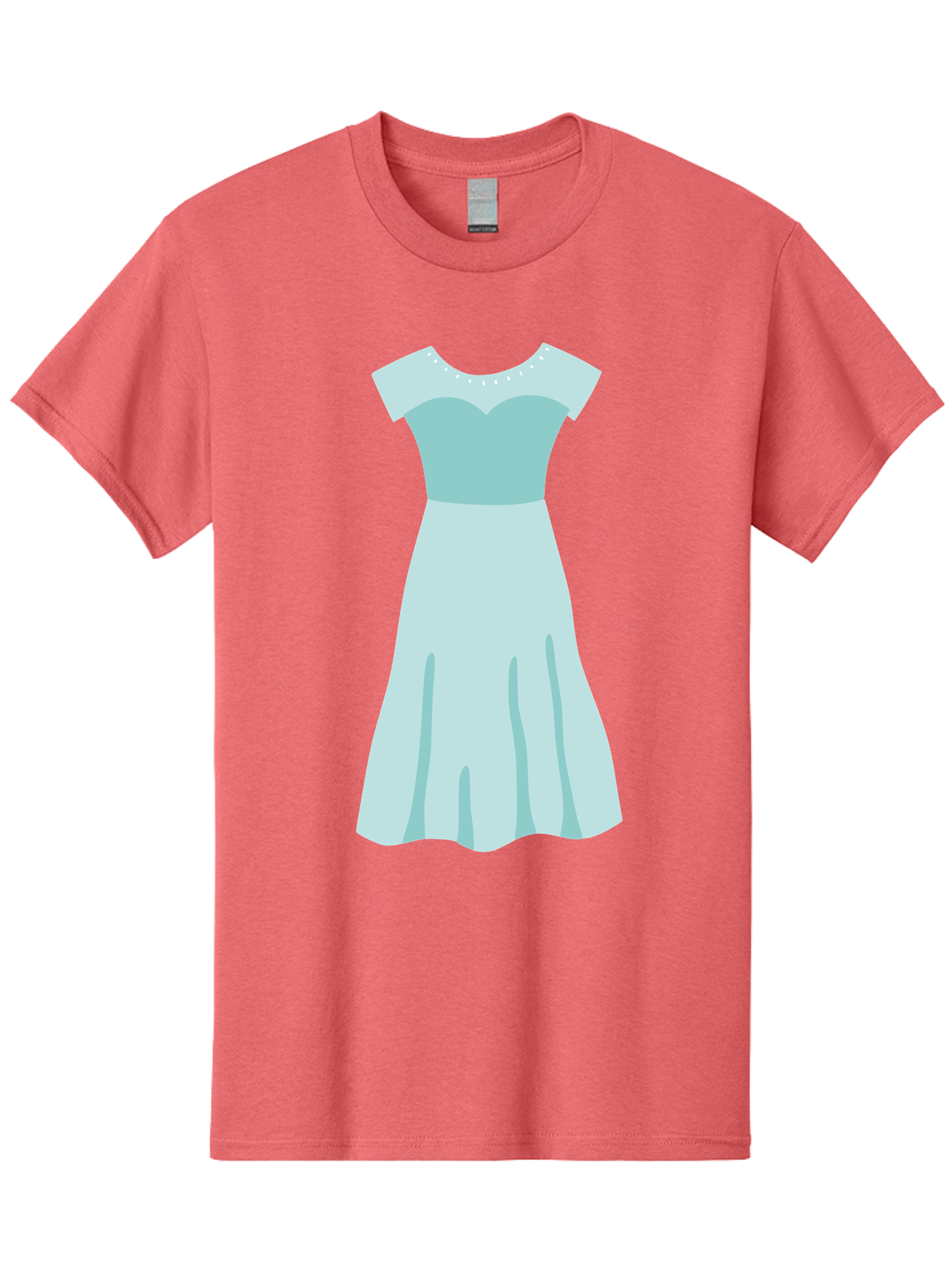 Baby-Blue-Sweetheart-Dress Men'S Graphic Tee, 100% Cotton, Comfortable Casual Summer Wear, Machine Washable, Simple Dress, Sweetheart Neckline, Short Sleeves, Knee-Length Dress, Minimalist Fashion, Simple Elegance, Feminine Style, Aab999