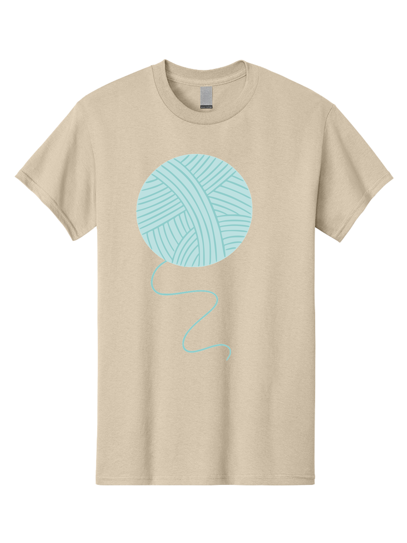 Ball-Of-Yarn Men'S Graphic Tee, 100% Cotton, Comfortable Casual Summer Wear, Machine Washable, Ball Of Yarn, Knitting Supplies, Crafting Essentials, Yarn Thread, Creative Hobbies, Handmade Crafts, Knitting Yarn Aac000