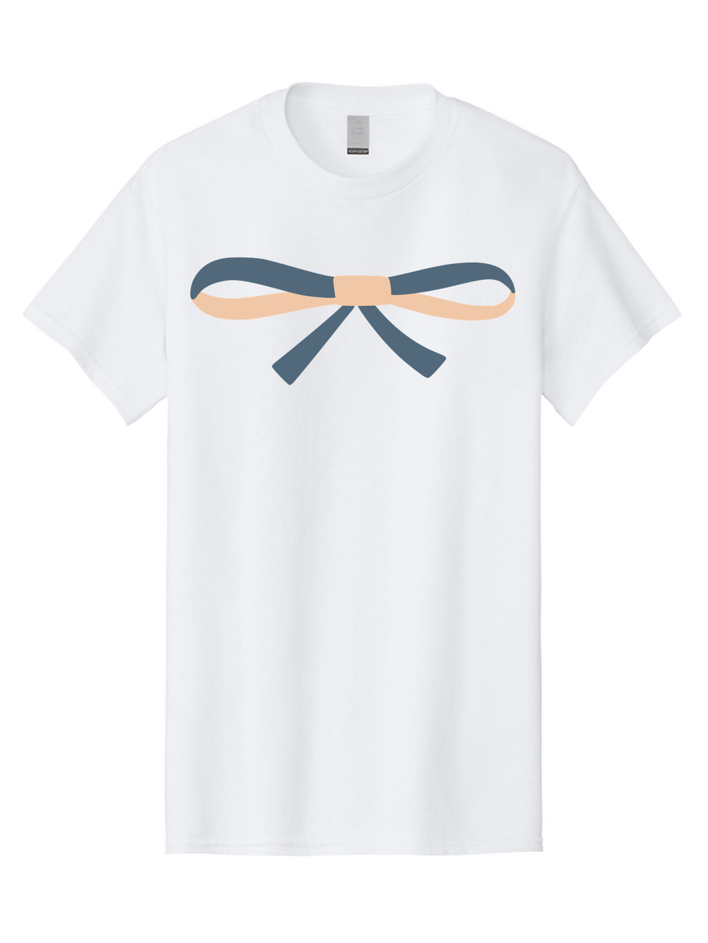 Blue-And-Beige-Bow Men'S Graphic Tee, 100% Cotton, Comfortable Casual Summer Wear, Machine Washable, Gift Wrapping, Decorative Ribbon, Bow Tie, Gift Decoration, Elegant Design, Stylish Presentation, Grey And Beige Ribbon Aac002