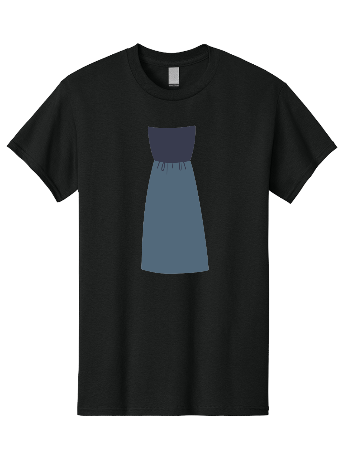 Blue-Dress Men'S Graphic Tee, 100% Cotton, Comfortable Casual Summer Wear, Machine Washable, Casual Dress, Simple Design, Relaxed Fit, Strapless Top, Gathered Waist, Blue Color, Elegant Look, Minimalist Fashion, Stylish Outfit, Everyday Wear Aac003