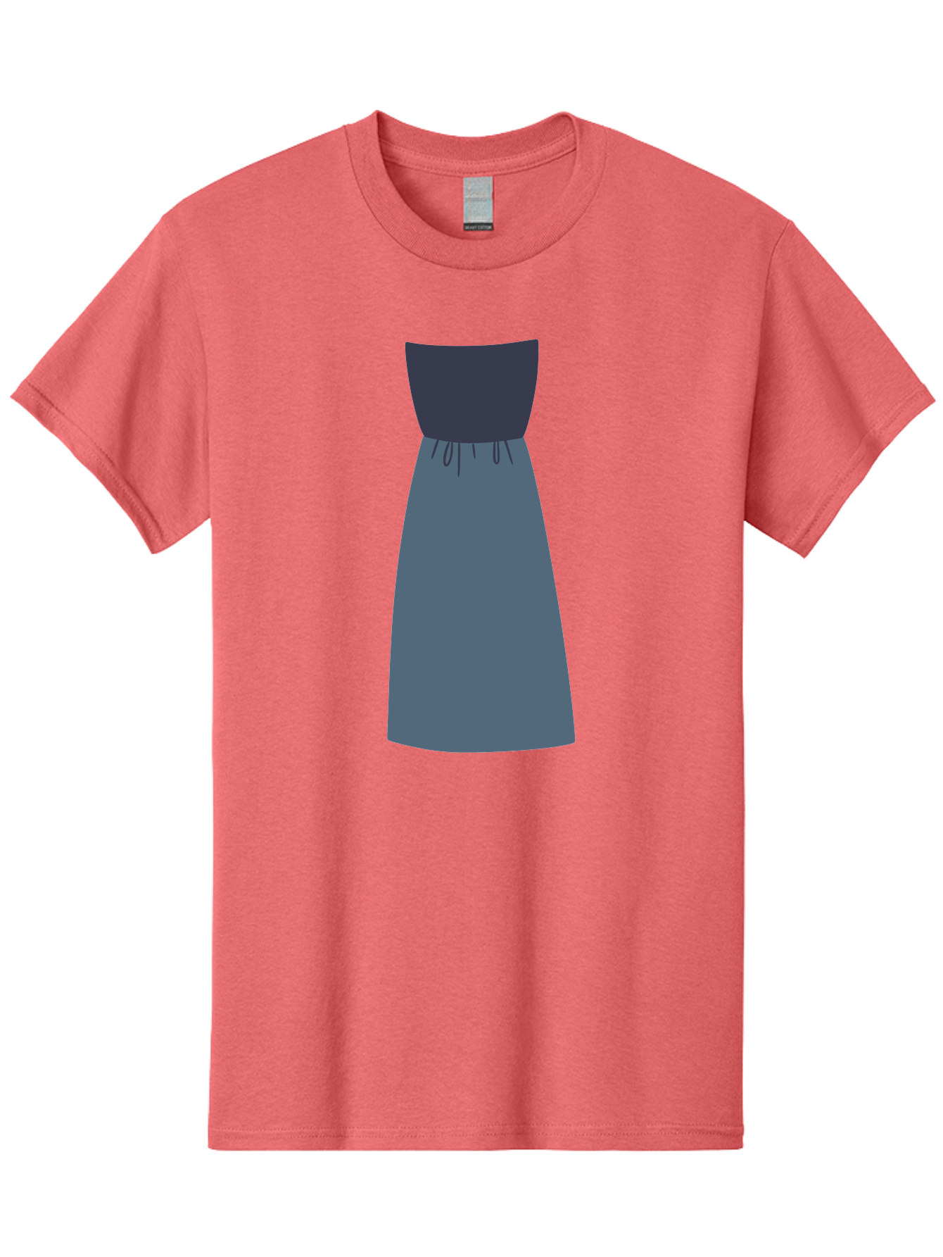 Blue-Dress Men'S Graphic Tee, 100% Cotton, Comfortable Casual Summer Wear, Machine Washable, Casual Dress, Simple Design, Relaxed Fit, Strapless Top, Gathered Waist, Blue Color, Elegant Look, Minimalist Fashion, Stylish Outfit, Everyday Wear Aac003