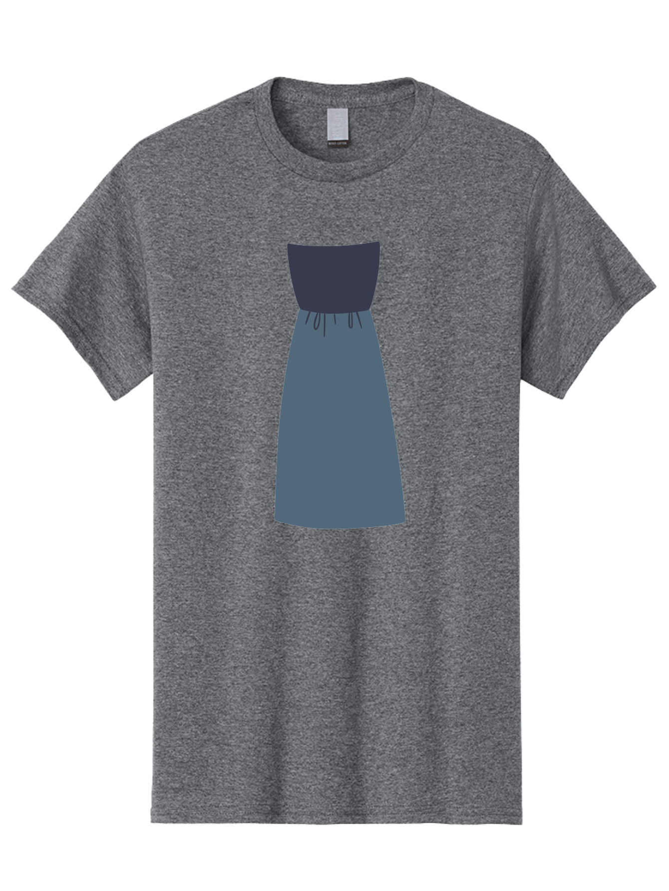 Blue-Dress Men'S Graphic Tee, 100% Cotton, Comfortable Casual Summer Wear, Machine Washable, Casual Dress, Simple Design, Relaxed Fit, Strapless Top, Gathered Waist, Blue Color, Elegant Look, Minimalist Fashion, Stylish Outfit, Everyday Wear Aac003